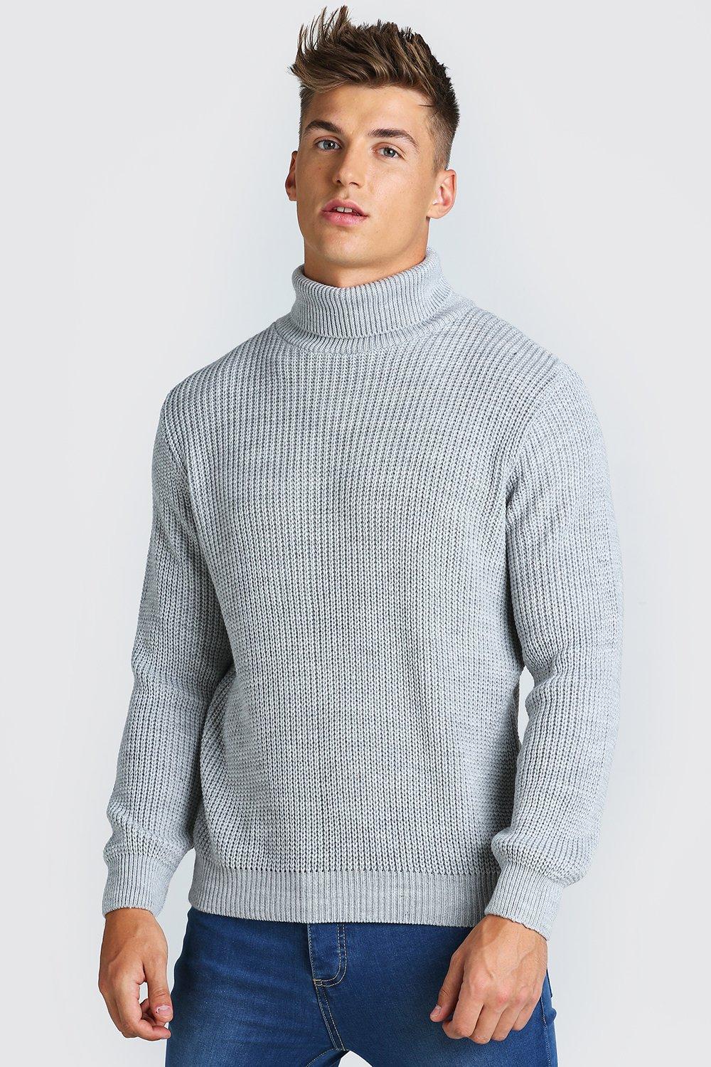 Mens chunky outlet roll neck